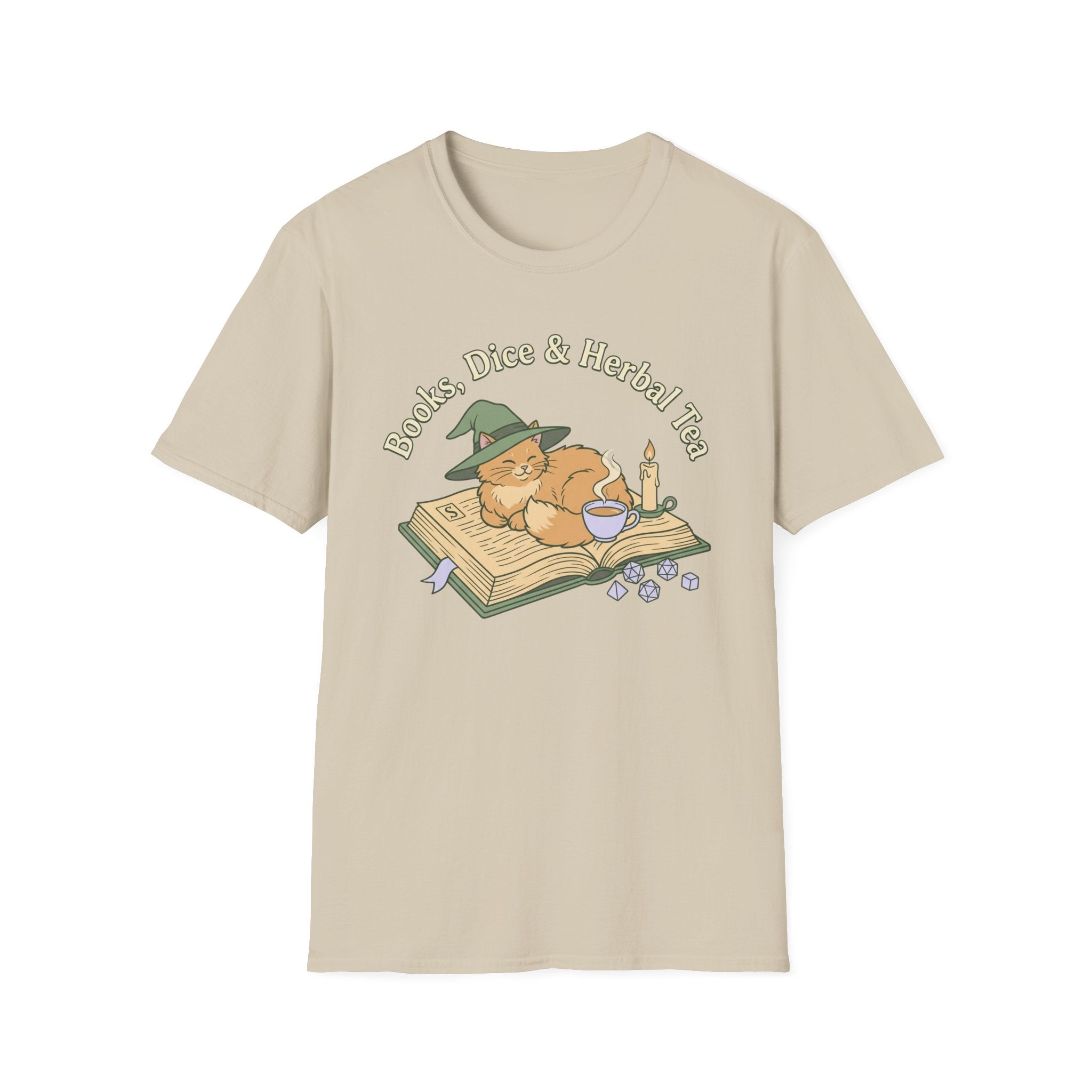 Books, Dice, Tea-Shirt