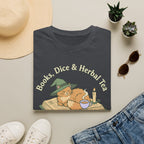 Books, Dice, Tea-Shirt