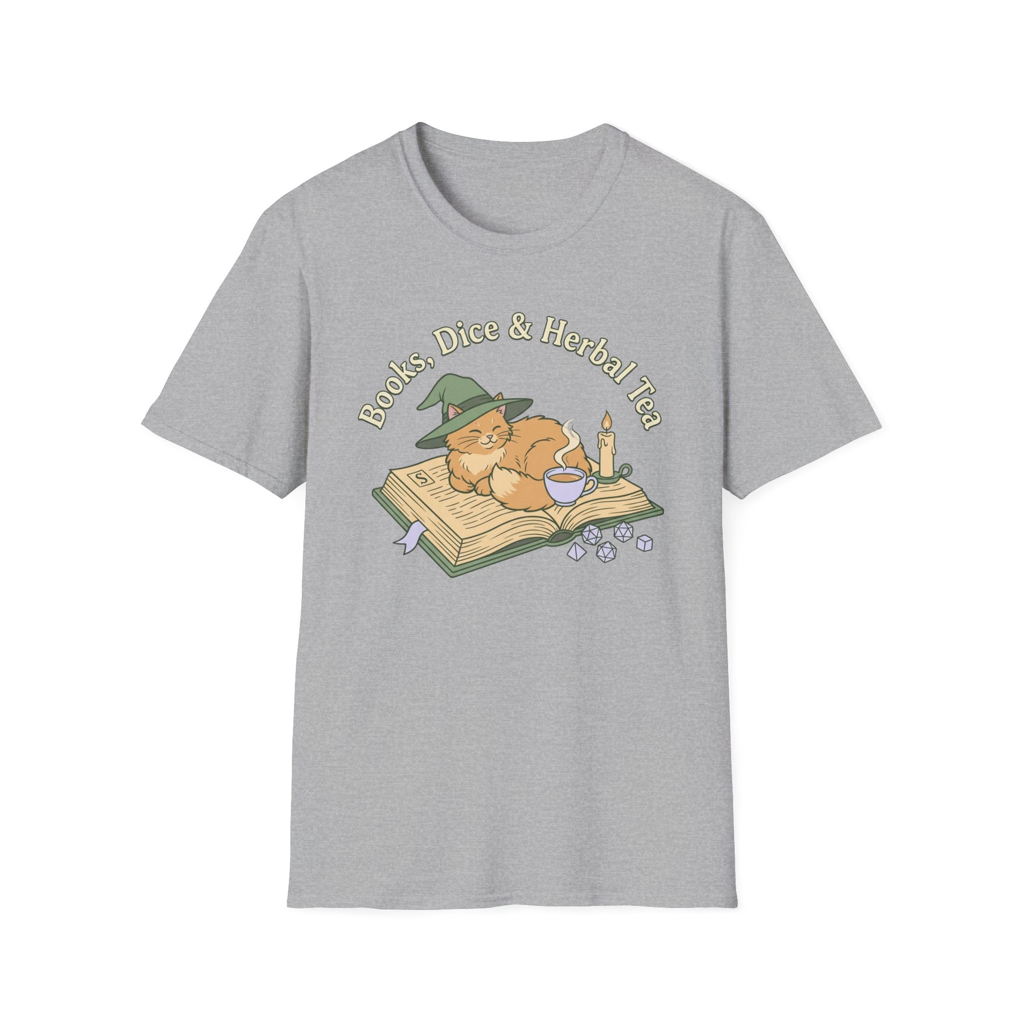Books, Dice, Tea-Shirt