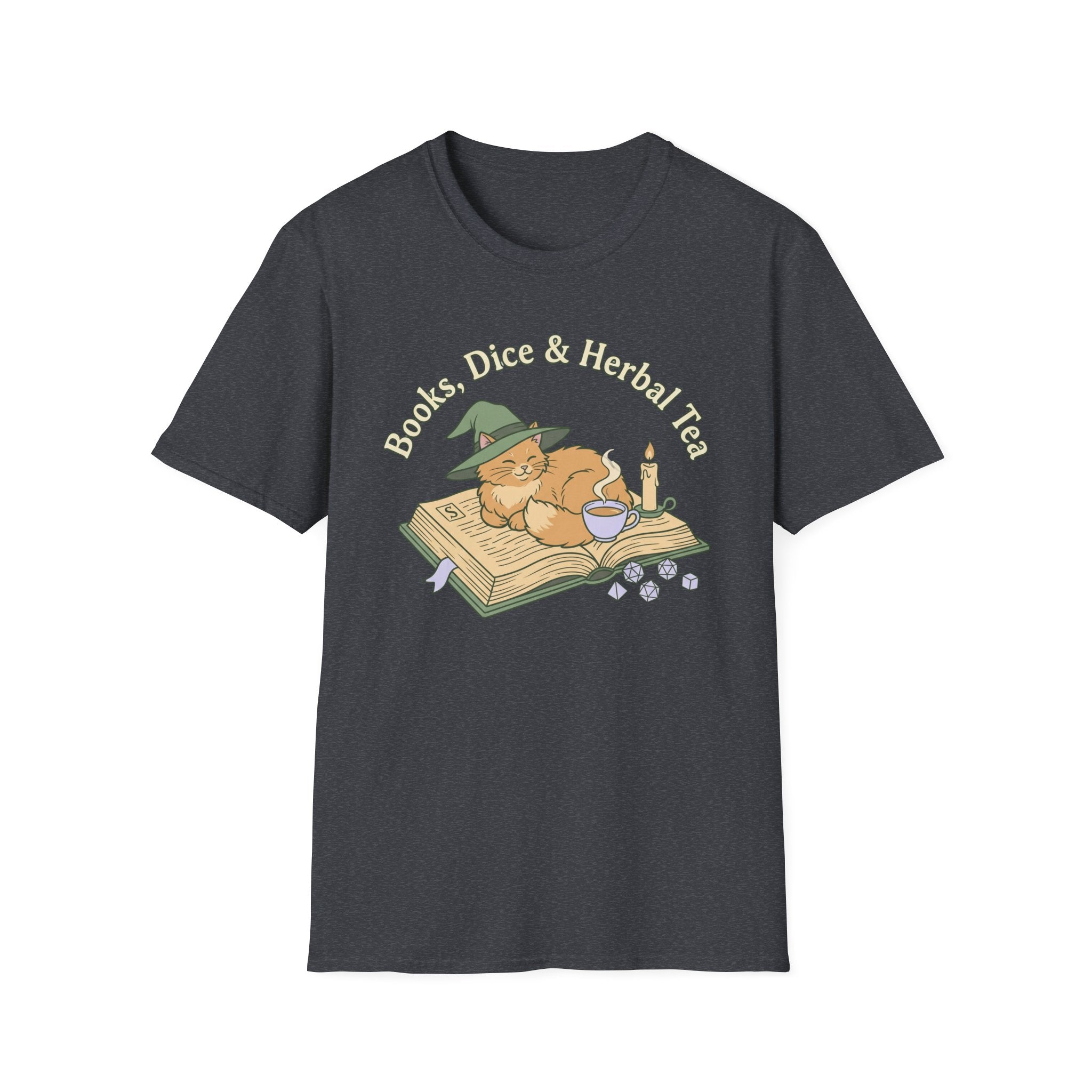 Books, Dice, Tea-Shirt