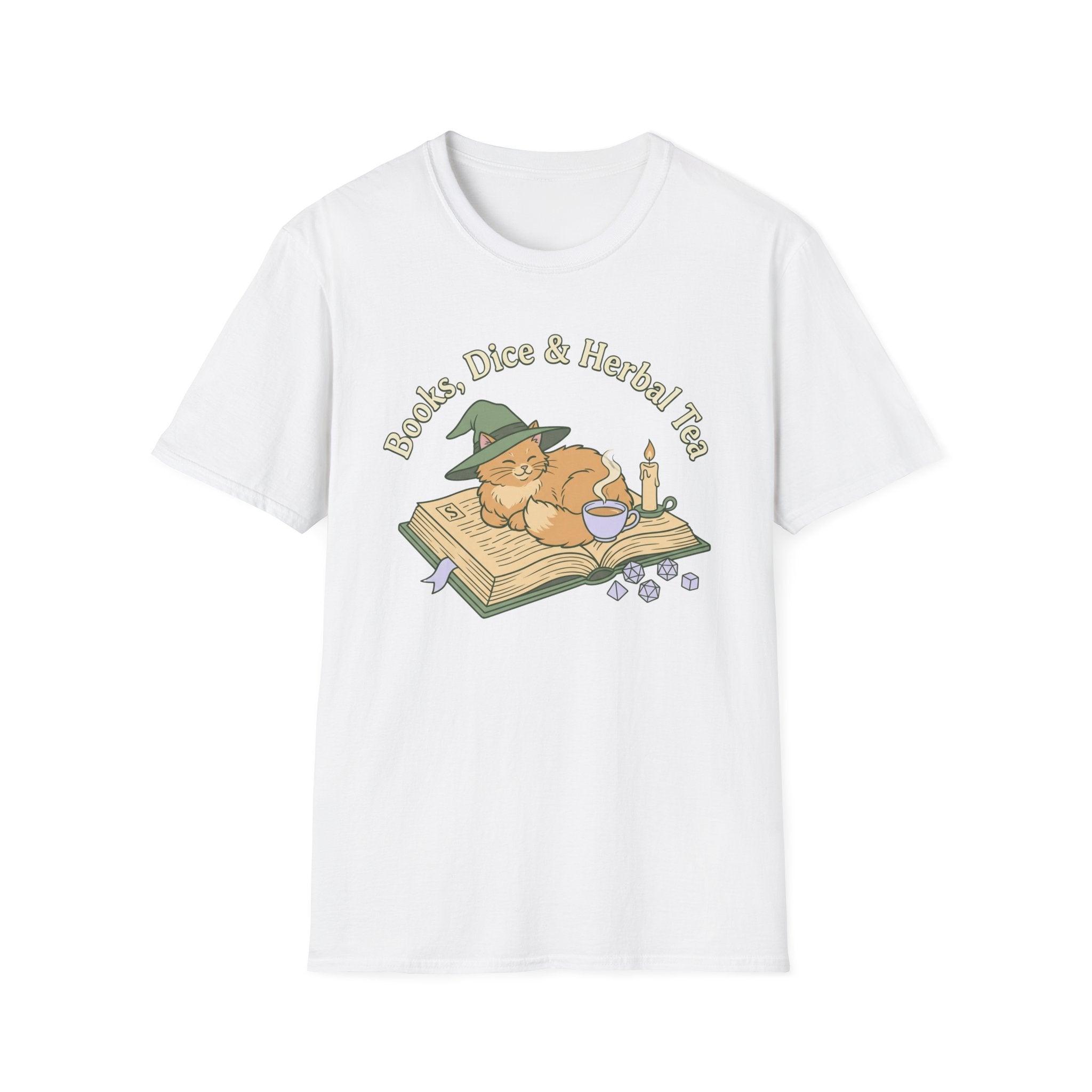 Books, Dice, Tea-Shirt